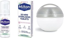 Milton Mini Soother Travel Steriliser 50 Mini Sterilising Tablet Hand Sanitiser