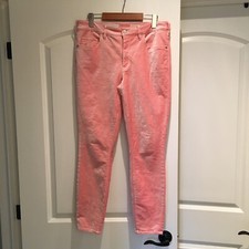 ANTHROPOLOGIE PILCRO SKINNY ANKLE MIDRISE VELVET JEANS PINK 29