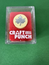 RARE HTF Marvy Uchida Craft Scrapbook Paper Punch Tiny Small Red MAPLE LEAF CP35