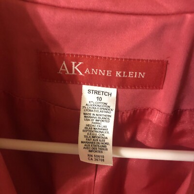 Anne Klein Women's Sz 10 Career Short Coral Jacket | eBay