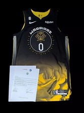 Donte Divincenzo Warriors Playoffs Game Worn Jersey Meigray COA City  NBA Knicks