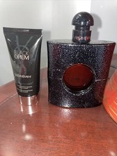 ORIGINAL Yves Saint Laurent BLACK OPIUM Eau De Parfum 3OZ  SHIMMER FLUID 1.6 OZ