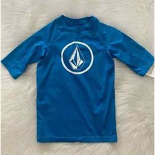 NEW wTag-Boy  s Volcom Blue Rashguard Top M