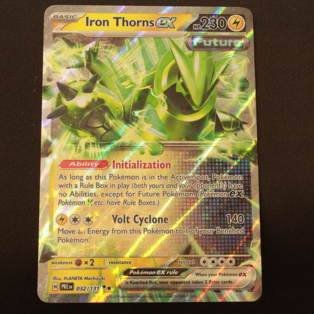 Iron Thorns ex Prismatic Evolutions Pokemon Double Rare Iron Thorns ex Prismatic Evolutions Pokemon Double Rare
