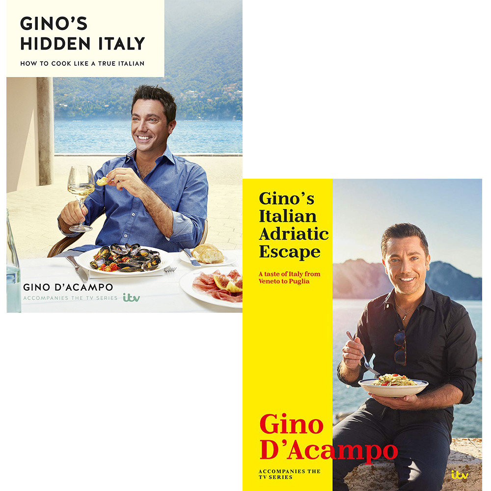 Gino's Italian Adriatic Coastal Escape cookbook 2 books collection set pack NEW - Image 14