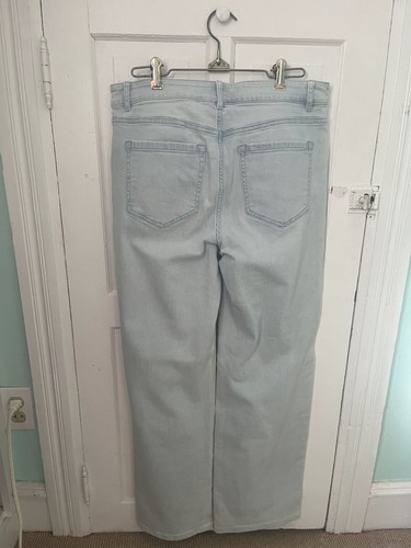 J Jill High Rise Full Leg Womens 8 Distressed Light Wash Denim Jeans - Picture 3 of 4