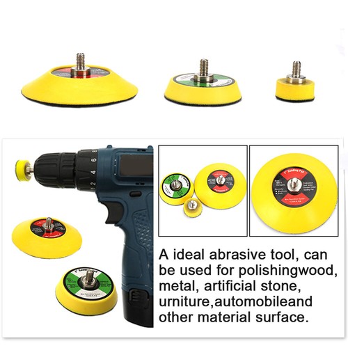 25/50/75mm Hook&Loop Backing Pad Plate Polishing Buffing Backer Pad Sanding Disc - Picture 5 of 12