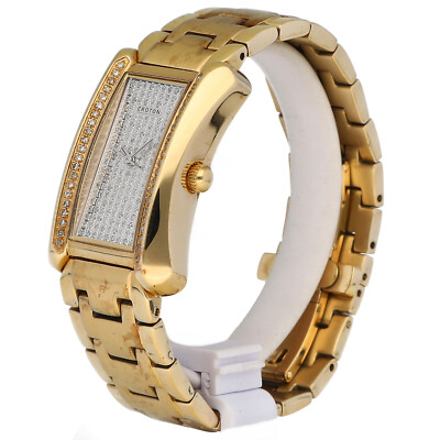 Montre Femme Croton Avec Diamants - Boîtier Acier, étanche, Mouvement Quartz