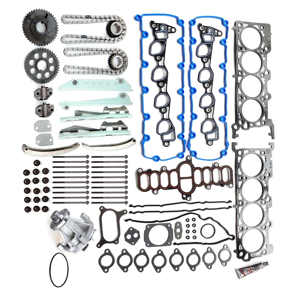 Juego de pernos de junta de culata para Ford F-150 1997-1999 kit de cadena de distribución bomba de agua 4,6 L Foto 2 de 4