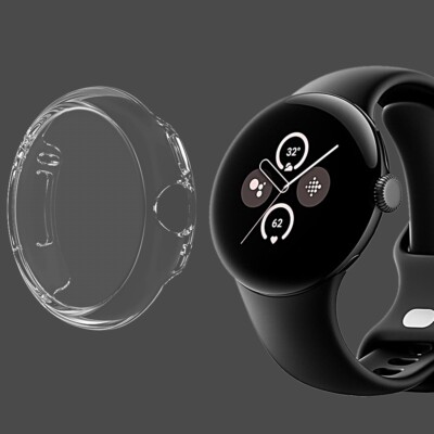 High Quality Black Skin Shell Protective Cover Case fit Google Pixel Watch 2 USA
