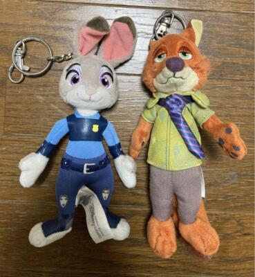Disney Zootopia Nick & Judy Plush Keychain Mascot | eBay