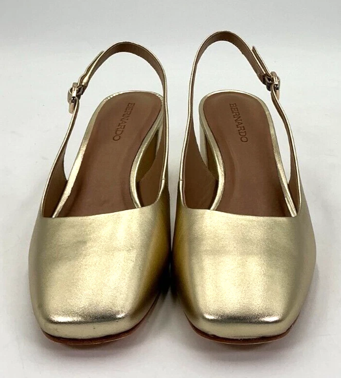 Женские туфли на каблуке с шампанским Bernardo Alexia размер 8 М - Изображение 2 из 4