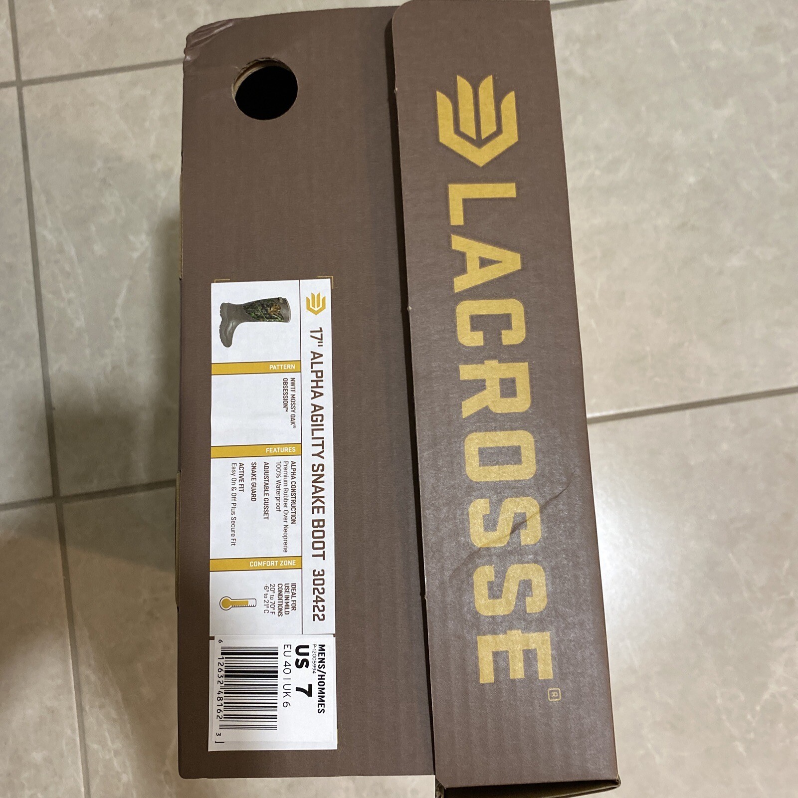 LACROSSE ALPHA AGILITY SNAKE BOOT NWTF MOSSY OAK OBSESSION HUNT BOOTS