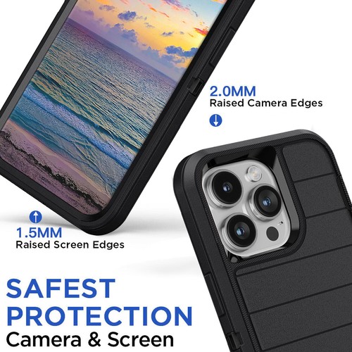 For Apple iPhone 15 Pro Max/15 Plus/15 Pro/15 Shockproof Case Stand Holder Cover - Picture 13 of 36