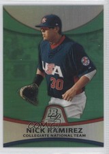 2010 Bowman Platinum Prospects Green Refractor 197/499 Nick Ramirez #PP45 0a1