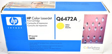 GENUINE SEALED HP 502A Yellow LaserJet Pro Printer Toner - Q6472A
