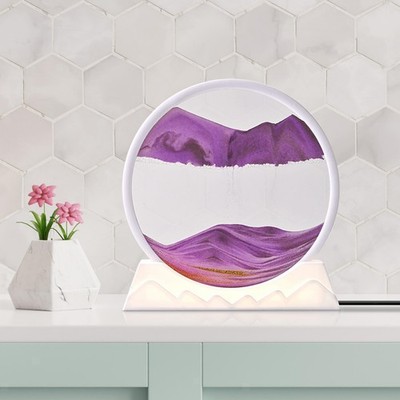Art Picture Night Light 3D Sand Scene For Office Decor