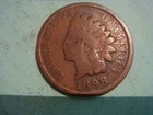 1898 Indian Head Penny IHP in Good Condition