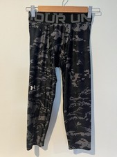 Under Armour Boys HeatGear Fitted Camo Compression Leggings, Size Youth Medium