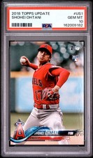 2018 TOPPS UPDATE #US1 SHOHEI OHTANI ROOKIE RC PSA 10