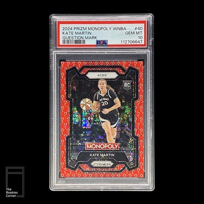 2024 Panini Prizm Monopoly WNBA - Kate Martin Question Mark 20/25 PSA 10