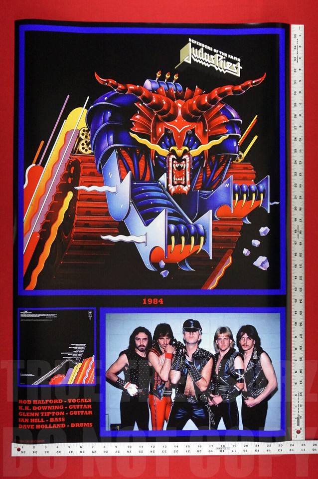 Judas Priest Defenders of The Faith Heavy Metal Promotion Poster