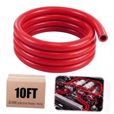 3/4" ID Silicone Heater Hose0ft Roll, Coolant Radiator 3/4", 10ft 1 Red