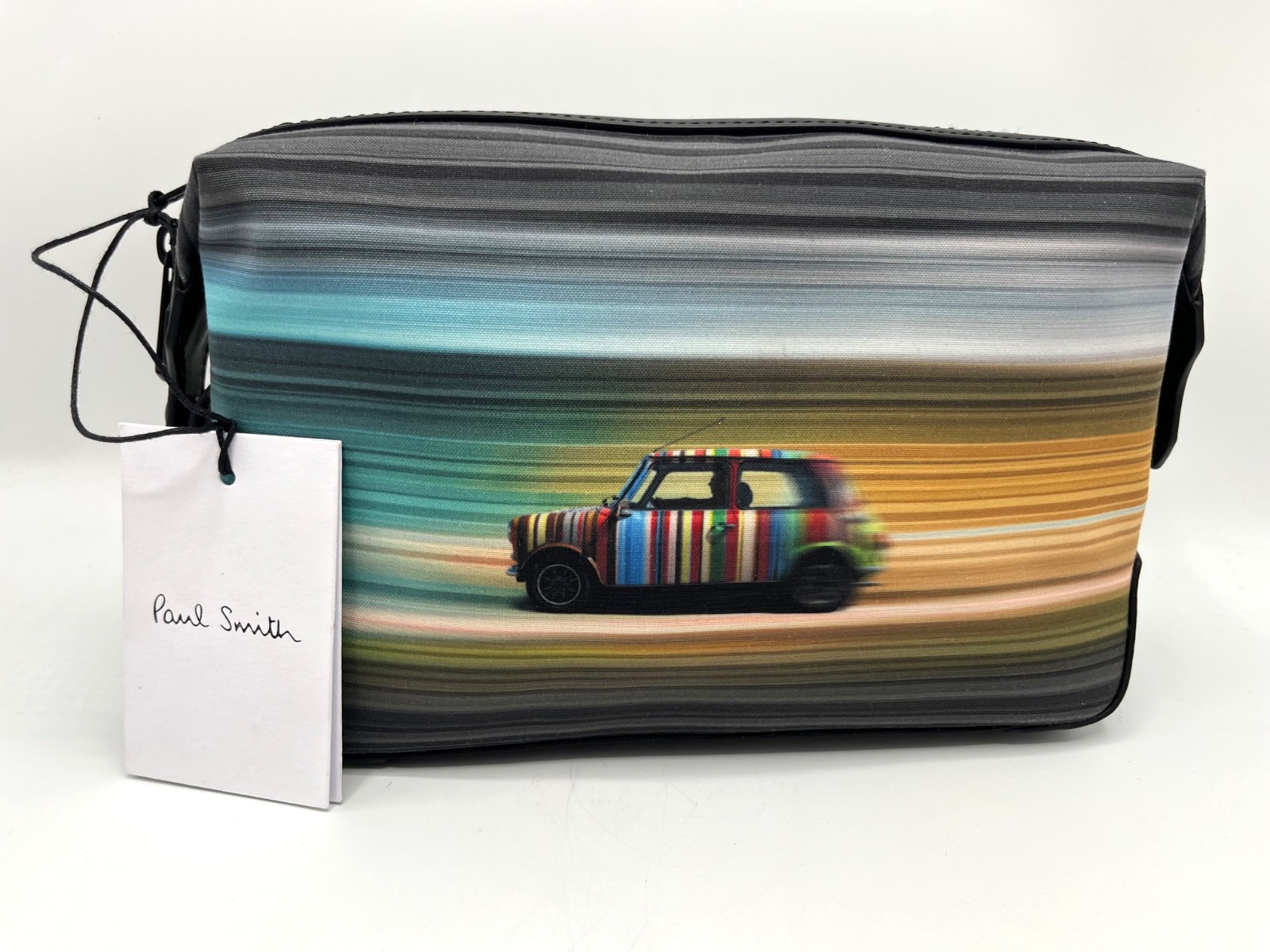 Paul Smith 'Mini Blur' Signature Stripe racing Wash Bag Toiletry Bag