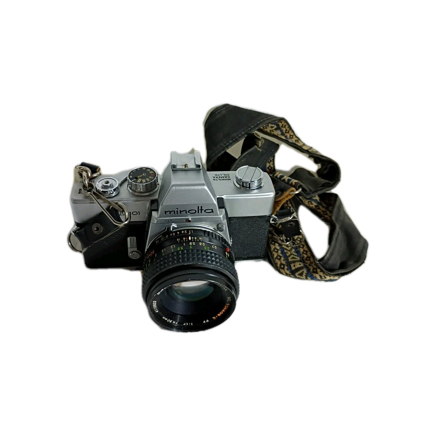 Minolta SR-T 101 35mm SLR Camera w/ MC Rokkor-X PF 50mm f/1.