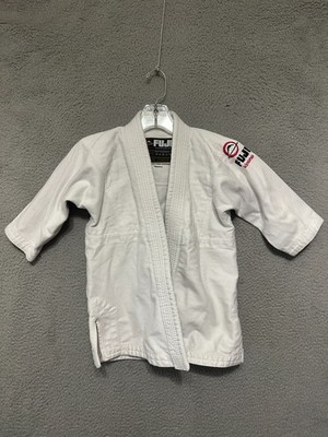 Fuji BJJ Jiu Jitsu Gi Kimono C00 White Youth Jacket Premium Cotton Blend