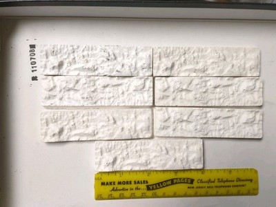 Woodland Scenics Plaster Cast Rock Molds Lot of 7 Flat Pieces 4'' Long Layout 