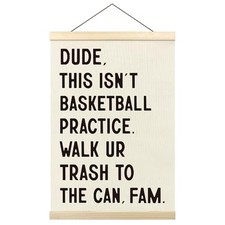 Dude This isn't Basketball Practice Poster Hanger Frame, Funny color-4