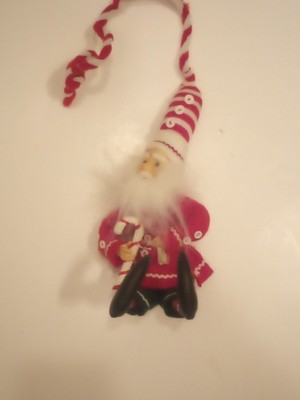 Winward Candy Cane Shelf-Sitter Elf Santa Fairy Doll 10'' Christmas 