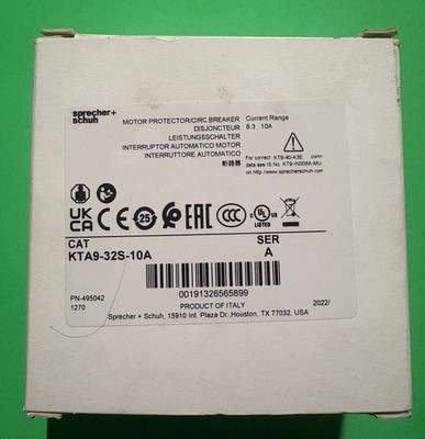 Sprecher + Schuh KTA9-32S-10A  / 6.3A - 10A