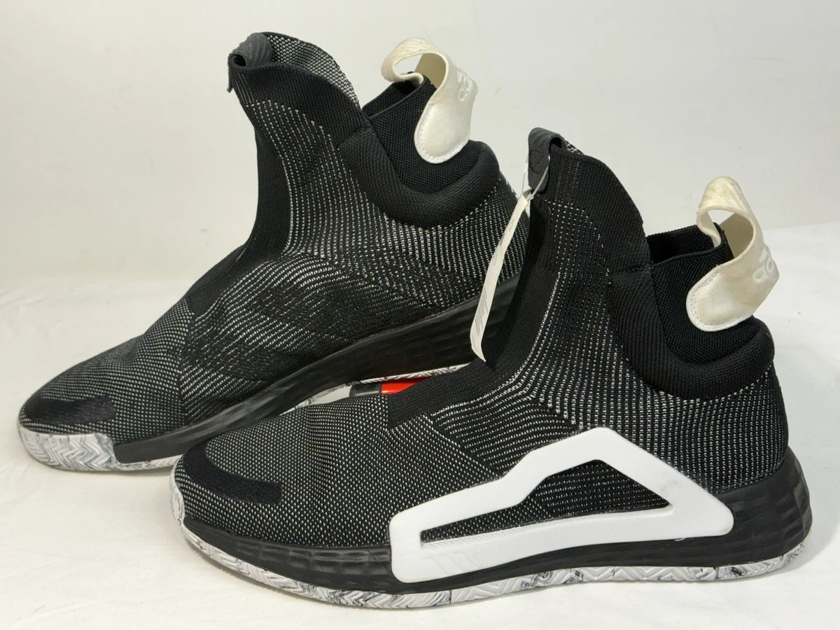 Adidas N3XT L3V3L 2020 Laceless Basketball Shoes Mens 9.5 Black Carbon FW8579 Adidas N3XT L3V3L Laceless Basketball Shoes | Uncrate main image 2