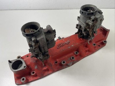 1932-48 Ford Flathead Sharp 2x2 Intake Manifold With 94 carburetors  m3