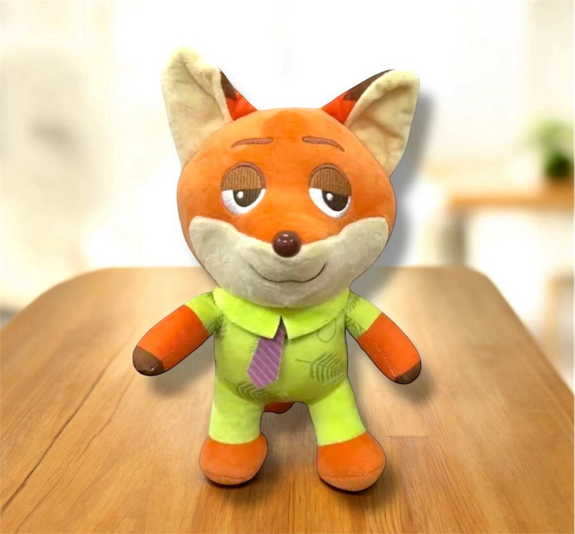 Peluche Nick Wilde Zootopie de 20 cm en renard roux doux