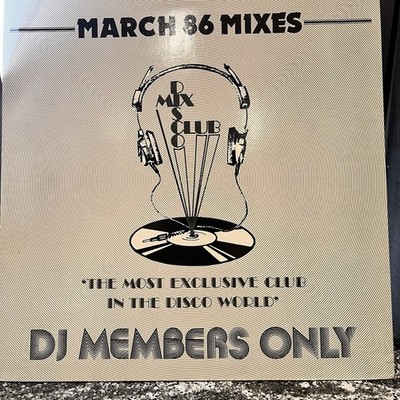 DMC - March 86- The Mixes LP INC Go West, Pink Floyd, James Brown, Ian Dury M-