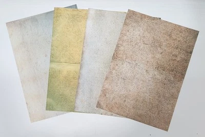 Étiquettes Autocollantes A4 Effet Papier Vintage Blanc - Photo 1/4