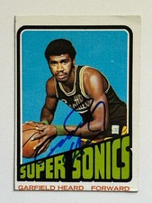 Garfield Heard 1972-73 Topps #98 Signed Autographed Auto Seattle Super Sonics