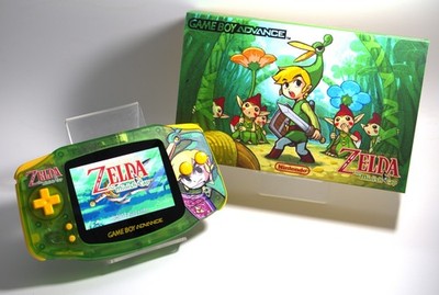 Nintendo Game Boy Advance Konsole Zelda Minish Cap, IPS 3.0 Zoll, OVP,  GBA