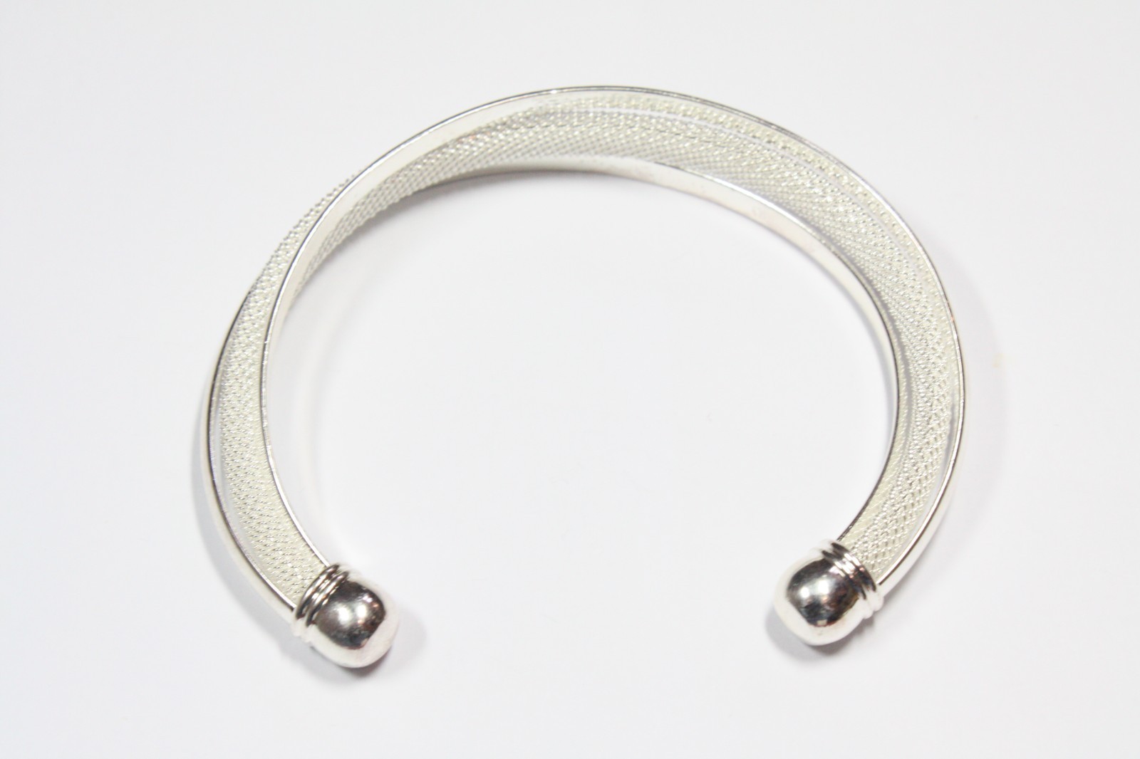 Solid 925 Sterling Silver Torque Bangle Bracelet … - image 1