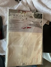 Origins Microfiber Spill Proof Table Linens, Oblong, 52" x 70", Beige New In Pkg