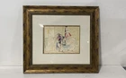 Pablo Picasso The Actors I 1954 Lithograph Human Comedy Framed 26x19 Unsigned