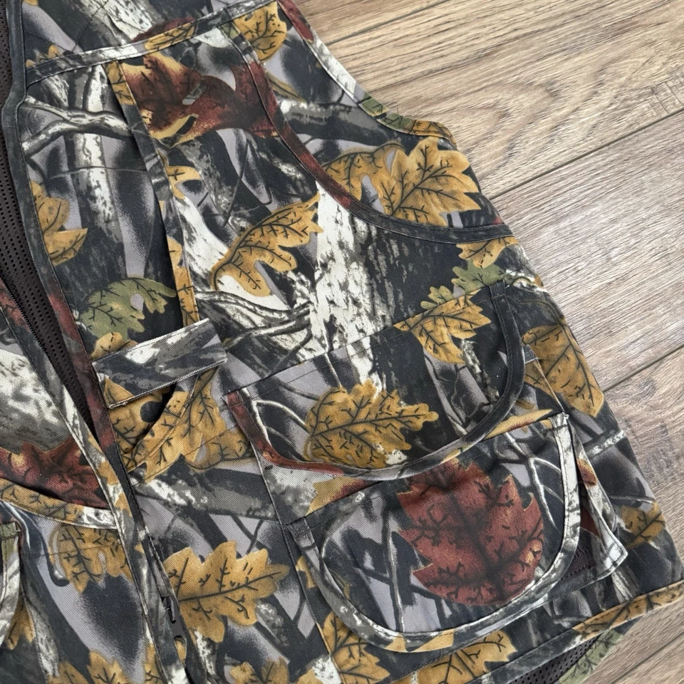 Colete vintage Master Sportsman camuflado pesca caça ao ar livre - Imagem 3 de 4