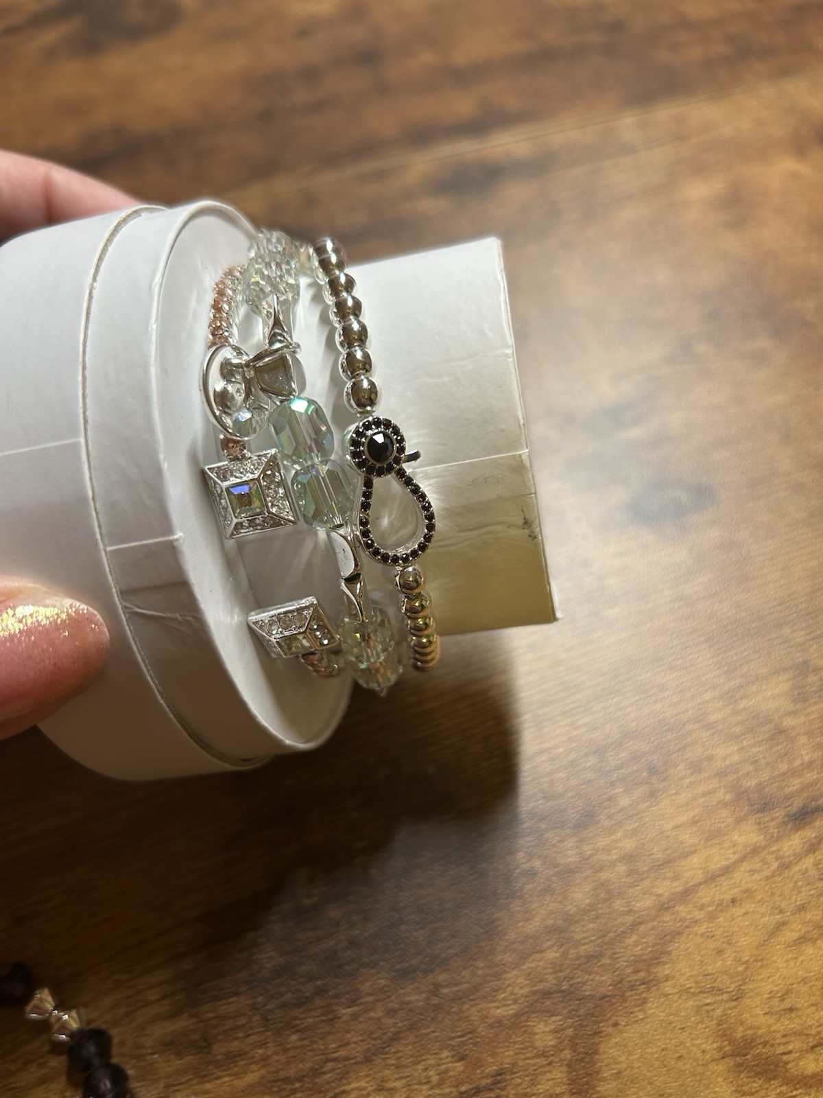 Bomb Party Single Stack Bracelet Bundle Rhodium 8… - image 2