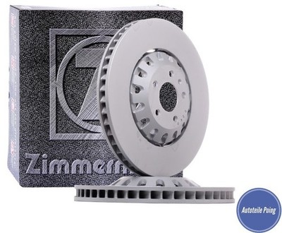 2X ZIMMERMANN BRAKE DISCS 375MM FRONT AUDI A4 A5 A6 A7 A8 Q5 Q7 Q8 VW TOUAREG