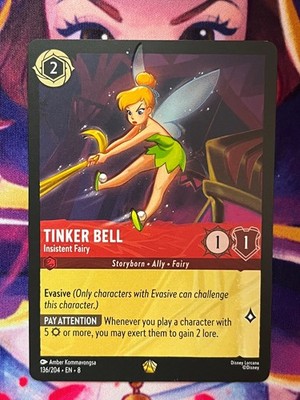 Tinker Bell - Insistent Fairy 136/204 - Legendary Disney Lorcana Reign Of Jafar