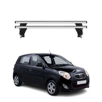 Menabo DachträGer GrundtäGer FüR Kia Picanto 2011-2017 50Kg Alu Silber 2 Tlg