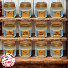 12 X Tiger Balm White Ointment Thai Herbal Aroma Relaxing Massage Balm Pack 30g